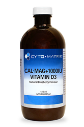 Cal Mag + 1000IU Vitamin D3 - Liquid - Blueberry