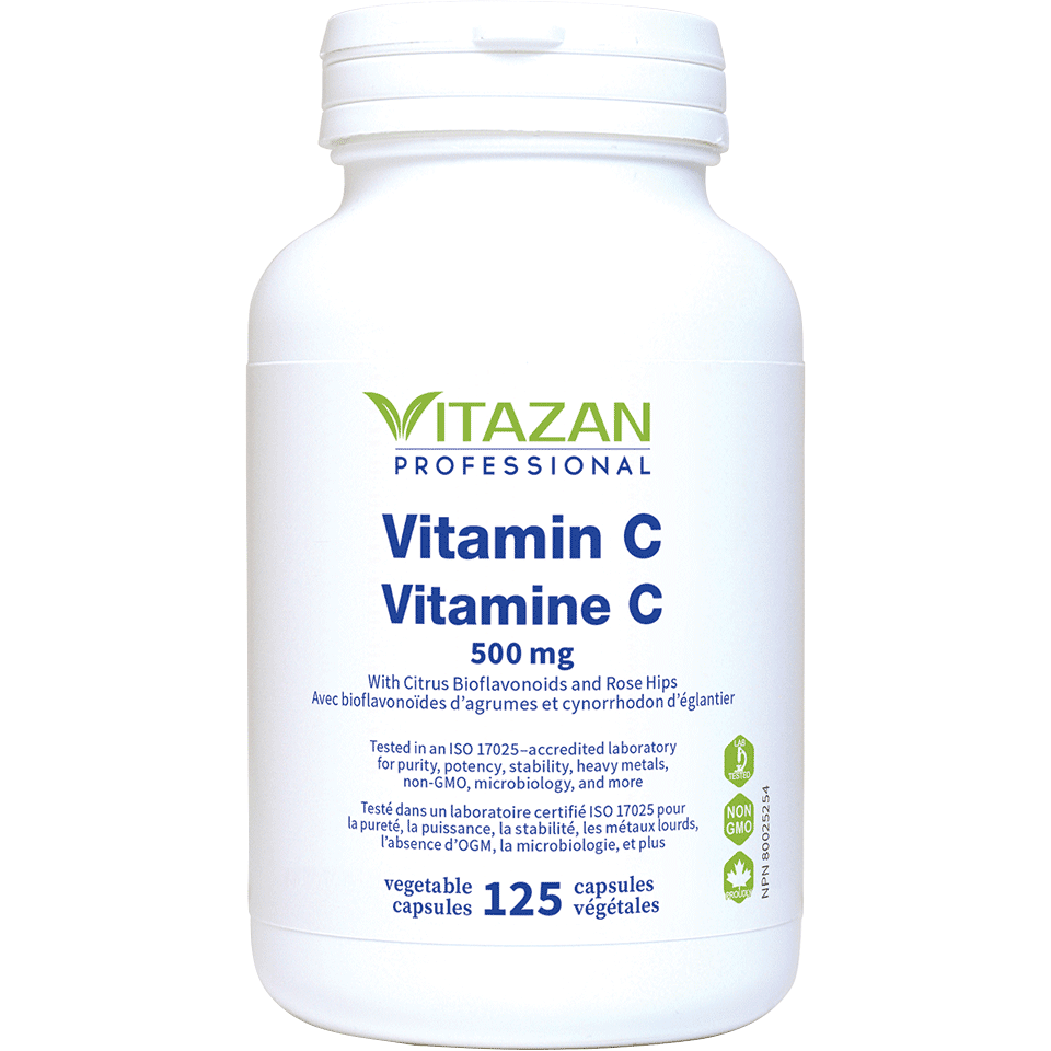 Vitamin C (500 mg · With Citrus Bioflavonoids and Rose Hips)