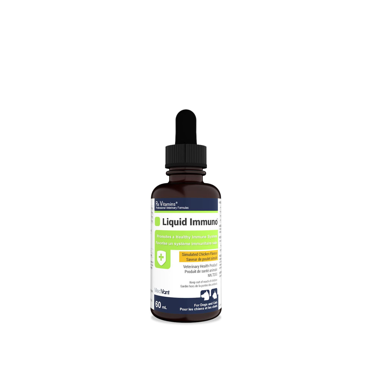 Rx Vitamins Immuno Support liquide - saveur de poulet - 60 ml