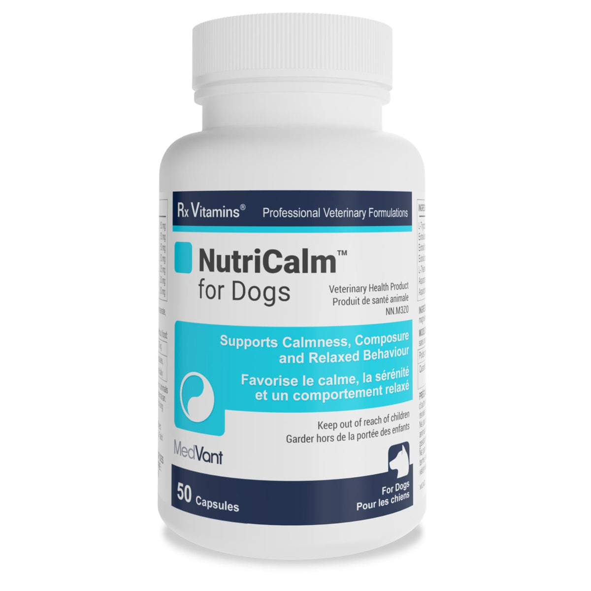 Rx Vitamins NutriCalm en capsules pour chien - 50 capsules