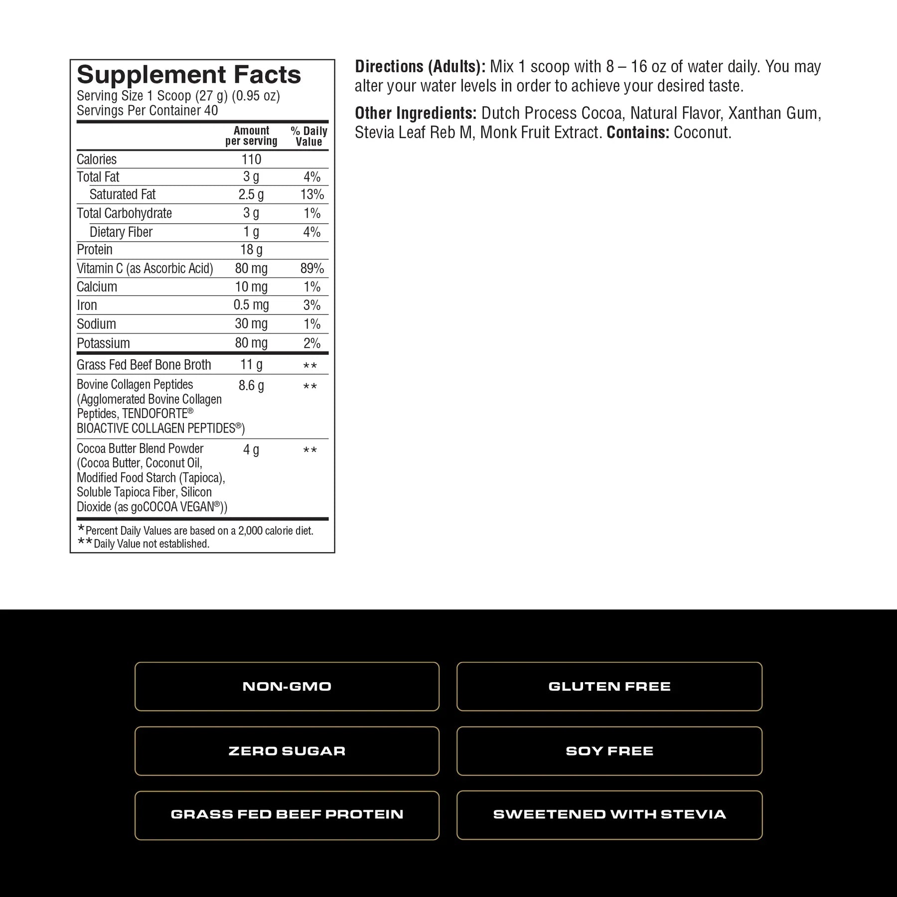 Grass Fed Beef Protein