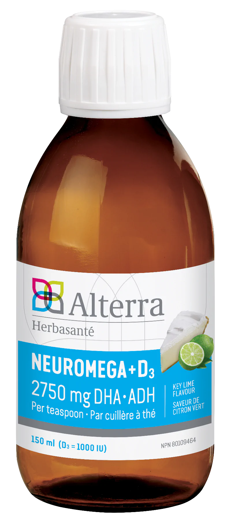 NeurOmega+D3 1000 UI Citron Vert